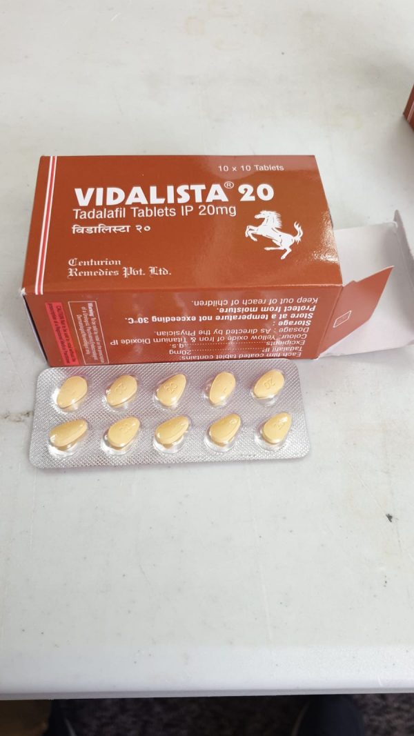 Viagra - Vidalista Tadalafil Tablets 20mg x 100 Full Box